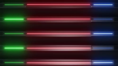 Dynamic Neon Geometric Light Patterns Loop Background