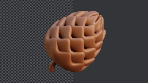 3D Abstract Organic Bloom Opening Animation