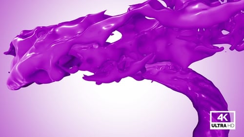 Circle Purple Paint Splash V5
