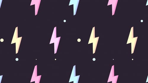 Buntes Thunderbolt-Muster