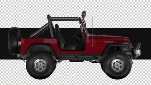 3D Off Road Car On Alpha Loop