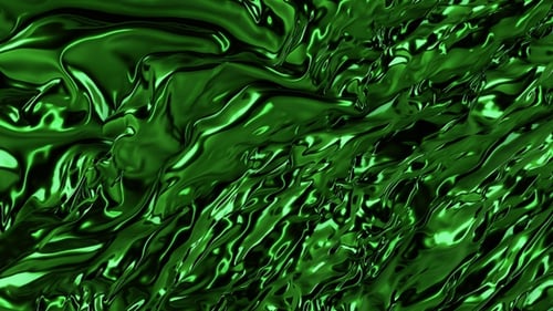 Flying Green Silky Fabric Cloth