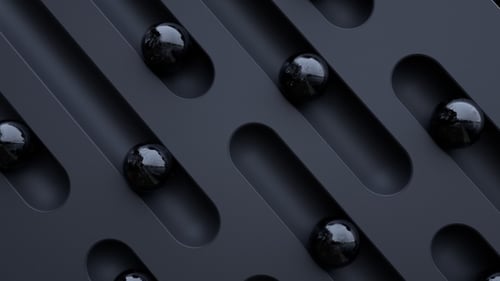 Abstract Geometric Dark Rolling Ball Background