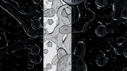 Close Up Water Stream Transparent Background