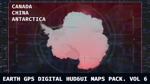 Futuristic Digital Map Display with Network Connections