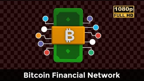 Bitcoin Financial Network — Animation zur globalen Verbindung digitaler Währungen