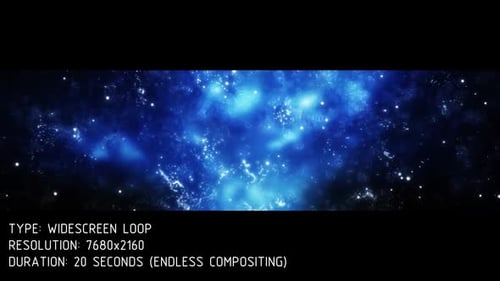 Galaxy Blue Widescreen Background