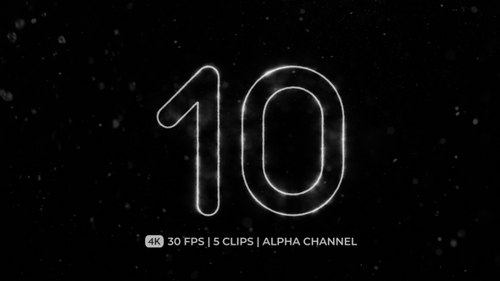 Countdown Timer Scale Blur Animation