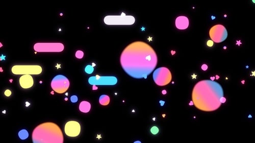 Gradient Circles And Stars