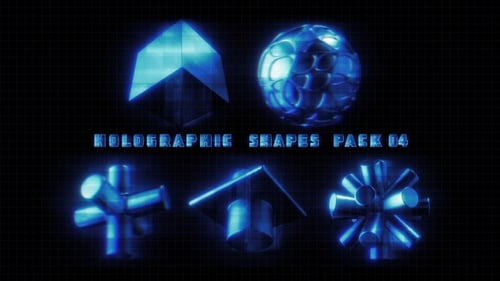 Holographic Shapes Pack 04