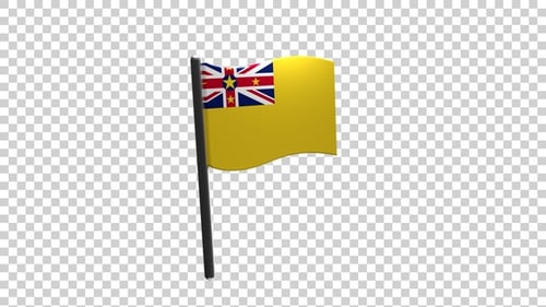 Niue-Flaggen-Pin-Symbol