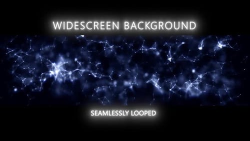 Ambient Blue Plexus Particles