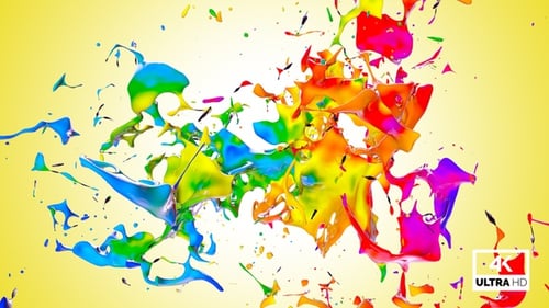 Multicolor Paint Splash V4