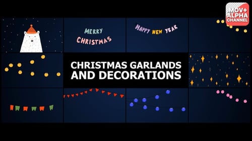 Festive Hand-Drawn Christmas and New Year Elements