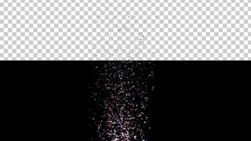 Confetti Splash with alpha channel