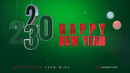 Happy New Year Wish Card V5
