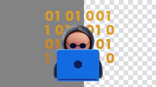 3D Animation of Hacker