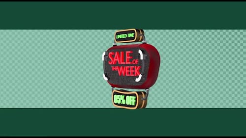 3D Animated Sale of the Week Promotion Badge