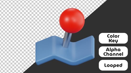 Animated 3D Location Pin Dropping onto Map Icon