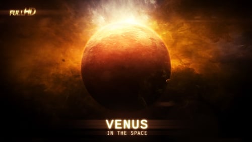 Venusplanet im Weltraum