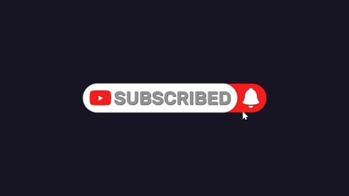 YouTube Subscribe Button Click Animation with Bell Notification