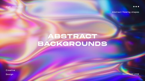 Iridescent Colorful Liquid Flowing Shapes Backdrop