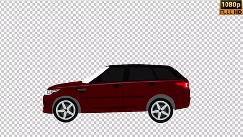 Range rover 2D Animation | Alpha Channel
