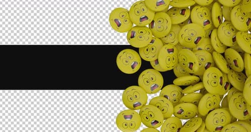 Transición de emojis de cara 3D