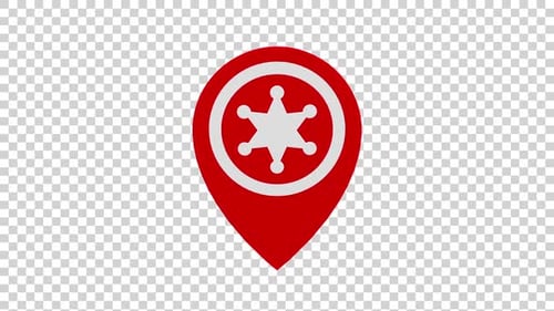 Police Station Map Location Pin Alpha Loop