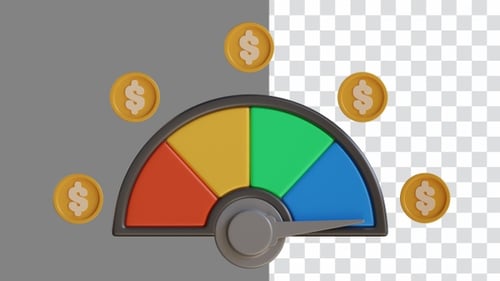 3D Animation of Understanding the Basics of Financial Health | Alpha Channel