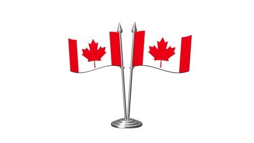 Kanada Crossed Flag Alpha