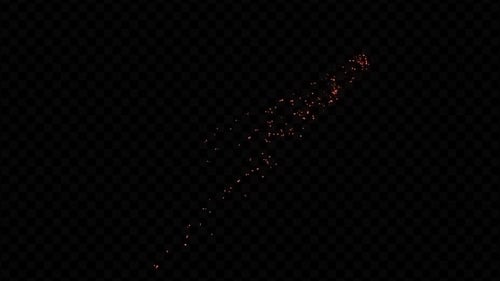 Fiery Particle Arrow Light Line Reveal Animation