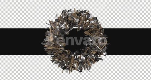 Animated 3D Cooking Utensil Wreath Logo Reveal