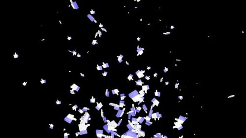 Flying Thumbs Up, Social Media Reaction, Loopable