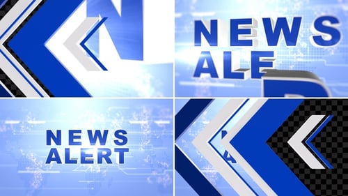 Modern Geometric News Alert Opener