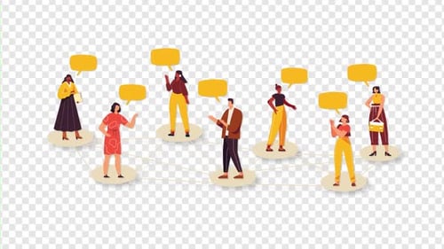 Group Of People on Chatting Network Alpha