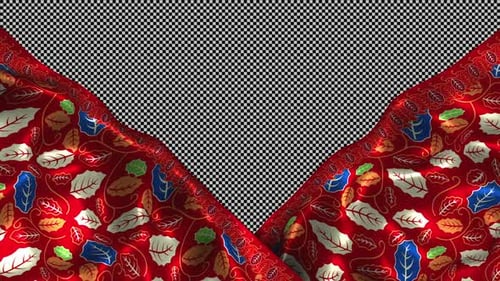 Indonesia Ethnic Silk Pattern Cloth Fabric Wave Songket Daun Simpor Alpha Bangka Belitung Batik Loop