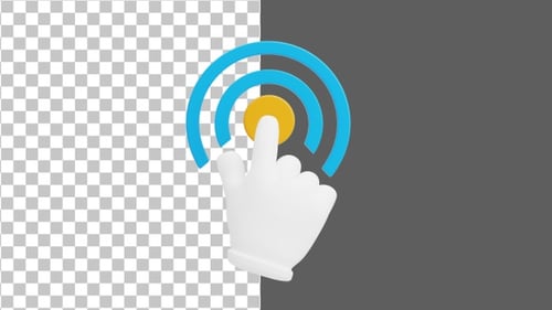 3D Click Below | Alpha Channel