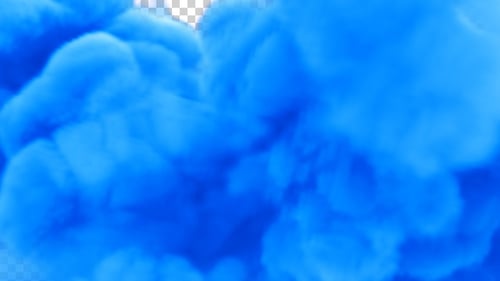 Blaue Rauchimplosion V2