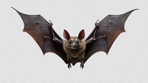Animated Flying Bats Collection with Transparent Alpha Channel