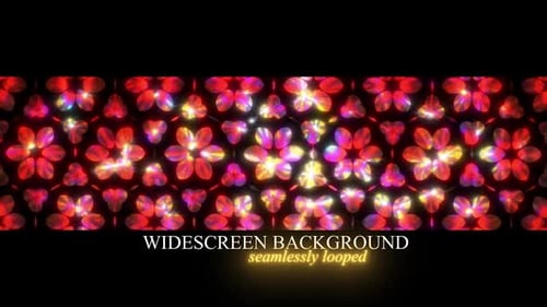 Red Magic Crystal Flowers Loop