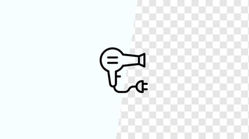 Animation des Fön-Symbols