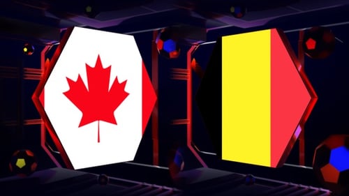 Belgium Vs Canada Football World Cup Qatar 2022 Background Loop