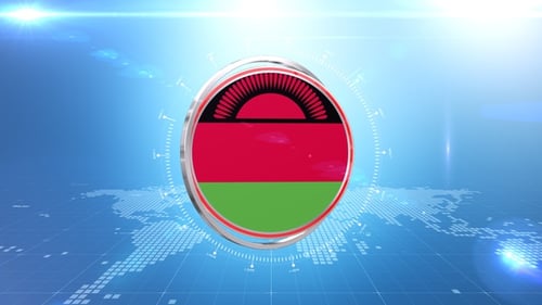 Übergang zur Flagge Malawis