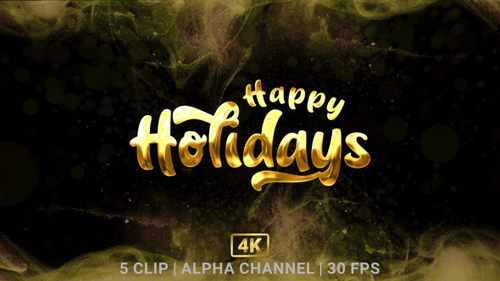 Animation de texte Joyeuses Fêtes