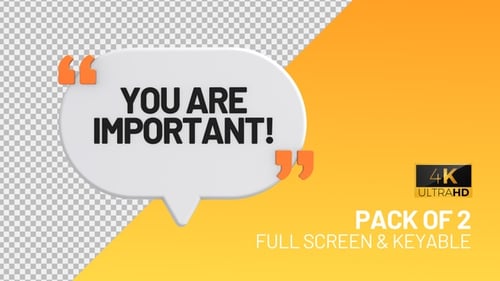 You Are Important speech bubbles