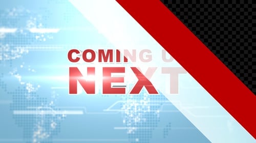 Coming Up Next Reveal Transition Wipe Red