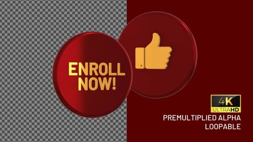 Enroll Now Looping Badge