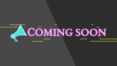 3D Animation of Neon Coming Soon Text | Alpha Channel