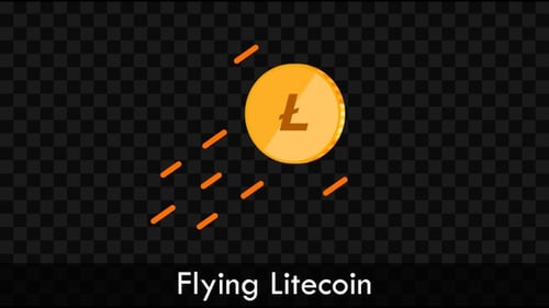 Fliegender Litecoin